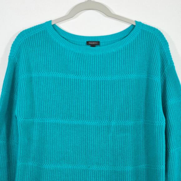 Talbots Women's Blue Sweater. Size Medium. Teal Color. - Picture 3 of 8